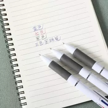 3 цвета в 1 шариковой ручке для офиса, школы, канцелярских принадлежностей, красная, черная, синяя, 0,7 мм ручка