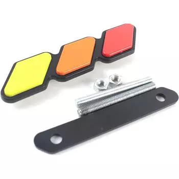 3-цветная решетка, эмблемы, гоночная решетка, украшения, аксессуары, модификация этикетки для автомобиля, грузовика для Toyota Tacoma 4runner серый