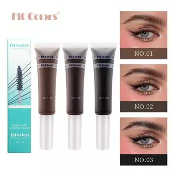 3-цветная жидкая тушь для бровей Fit Colors, стойкая, водостойкая, устойчивая к поту, не размазывающаяся крем для бровей Wild 01