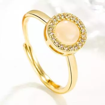 3-цветное опаловое отверстие регулируемое вращающееся кольцо, простое, модное и универсальное Темперамент