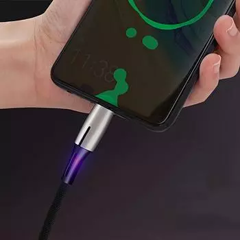3-цветный цинковый сплав для мобильного телефона, кабель для быстрой зарядки данных для Android, Huawei Typec, Apple, зарядный кабель, USB-кабель, удобный Micro синий