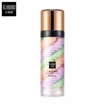 3-цветный изолирующий крем для лица, праймер для макияжа, 40 г, длительный увлажняющий, водостойкий, контроль жирности 40g