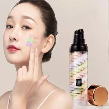 3-цветный водостойкий базовый крем, осветляющий и выравнивающий тон кожи, 40 г консилера, стойкий консилер, основа для макияжа 40g