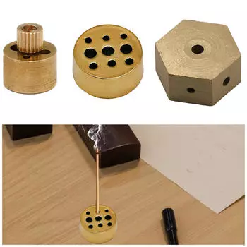 3 держателя для курильниц, горелка для палочек, изысканная круглая медь