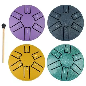 3 дюйма, 6 нот, дождевой барабан для улицы, мини-барабан для хэндпанов, ударные музыкальные инструменты для йоги, медитации, уникальный подарок золотой