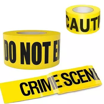 3 дюйма x 100 футов, желтая предупреждающая лента, барьерная лента, читаемость, черная печать с высокой видимостью, устойчивость к разрыву