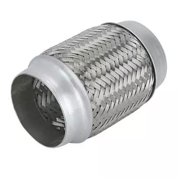 3 дюйма x 6 дюймов Двойная оплетка Стальной хвостовой шланг выхлопной трубы Автомобильный аксессуар