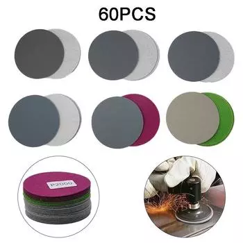 3-дюймовая 75-мм наждачная бумага 60 шт./набор Аксессуары Крючок и петля