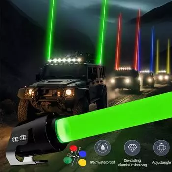 3-дюймовая противотуманная антенна для пляжного грузовика, модифицированная противотуманная фара для отслеживания сигнала на флагштоке, пилотный лазерный фонарь