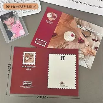 3-дюймовая Складная Открытка для Фото в Пасторальном Стиле Модная Поздравительная Открытка для Фото 1