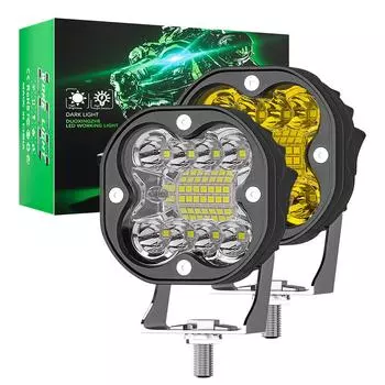 3-дюймовые ходовые огни для автомобилей, мотоциклов, светодиодные противотуманные фары, фары, прожекторы DRL Pod, лампы для авто 4x4, внедорожные квадроциклы 1Pcs белый