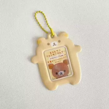 3-дюймовые милые конверты для переплета Kpop, держатели для фотокарточек, брелки, аниме, расслабляющий медведь, Instax, мини-фотоальбом, фотографии, карты корейских айдолов