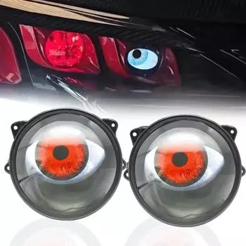 3-дюймовые светодиодные динамические фары Devil s Eye 12 В с дистанционным управлением Eyes Retrofit Kits Headlight Assembly Auto Accessories