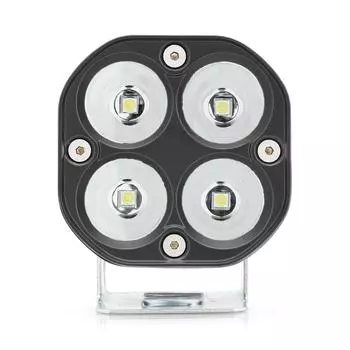 3-дюймовые светодиодные фары дальнего света для мотоциклов 40 Вт 6000 К, прожекторы, светодиодные рабочие фары для внедорожных тракторов, грузовиков, противотуманных фар 10-32 В. белый