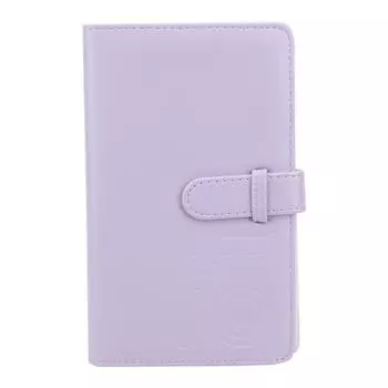 3-дюймовый 96-карманный PU универсальный фотоальбом чехол для хранения банковских карт книга для mini11897s257090 фиолетовый