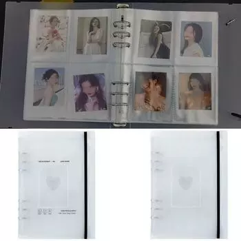 3-дюймовый альбом для открыток A5 Kpop Card Binder Card Case Card Display для фотографий Polaroid Alphabet