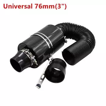 3-дюймовый автомобильный фильтр для холодного воздуха, индукционные комплекты, модификация с высоким расходом, впускной воздуховод, изогнутая эластичная трубка, индукционный шланг