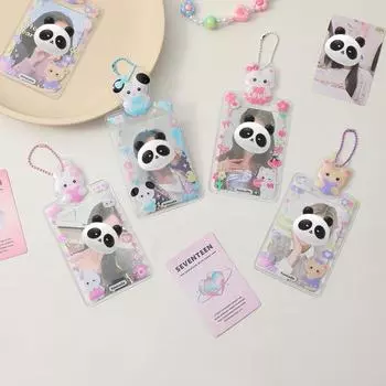 3-дюймовый держатель для карт с милым рукавом из ПВХ с мультяшной девушкой, фотодисплей, подвеска, альбом в погоне за звездами, сумка для карт