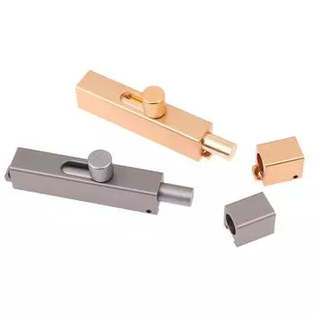 3-дюймовый дверной замок с защелкой из алюминиевого сплава, защелка для навесного замка, набор для запирания дверей и окон чёрный