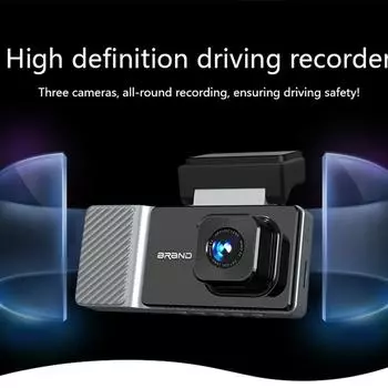 3-дюймовый IPS Dash Cam автомобильный видеорегистратор HD1080P 170Wide Angle Super Night Vision Мобильный Интернет Передний Карбин Задний Вид 3 Линзы Черный Ящик none