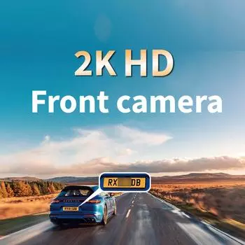 3-дюймовый IPS WiFi HD 2K Автомобильный видеорегистратор с тройным объективом Автомобильная камера с функцией ночного видения и циклической записью Аксессуары для автомобиля NONE