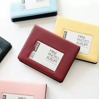 3-дюймовый карманный фотоальбом из ПВХ Instax Mini 8/9/11 Альбом Blank Mini Instax Mini Фотоальбом синий