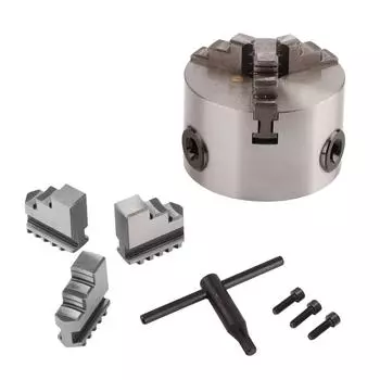 3-дюймовый SANOU K11?80 3?Самоцентрирующийся токарный патрон с кулачковым диаметром 80 мм