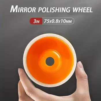 3-дюймовый шерстяной полировальный круг для угловой шлифовальной машины, грубый/тонкий/очень тонкий для мрамора, камня, мебели, нержавеющей стали, металла