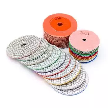 3-дюймовый шлифовальный диск для влажной полировки, плитка, мрамор, камень, керамика 800 Grit