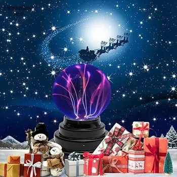 3-дюймовый USB плазменный шар электростатическая сфера свет магический хрустальный светильник шар сенсорный прозрачный настольный светильник