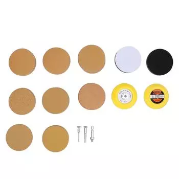 3-дюймовый золотой шлифовальный диск полировальный комплект надежная фиксация универсальная наждачная бумага зернистостью от 40 до 800 шлифовальная машина Sandin