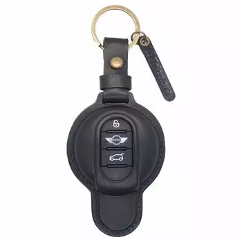 3 F54 F55 F56 F57 F60 Fully Genuine Leather Smart Key Case Black [MINI Button] / / / / Hand-stitched [1SC6I0143] 1SC6I0143-B чёрный