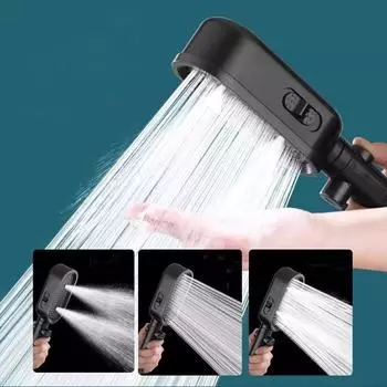 3 функции СПА-душевая головка высокого давления Водосберегающая ручная дождевая душевая лейка Аксессуары для ванной комнаты с анионным фильтром Душ