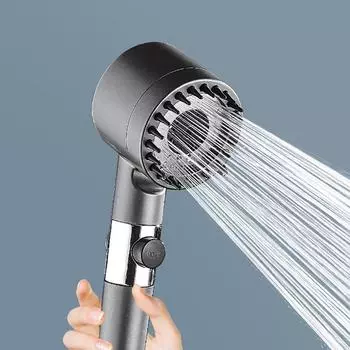 3-функциональная мощная насадка для душа с фильтром для ванной комнаты, душевая лейка с распылителем, уникальный дизайн, набор для душа в форме сердца