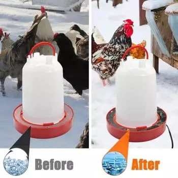 3 галлона подогреваемая поилка для кур 110 В 100 Вт автоматическая подогреваемая поилка для птицы зима