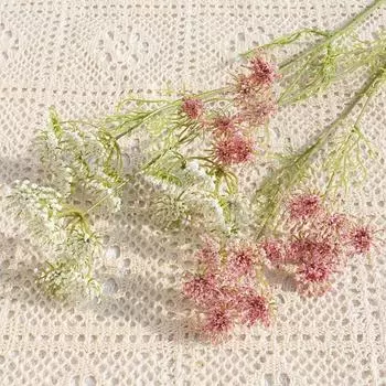 3 головки искусственный пенопласт кружевной цветок пластиковые поддельные цветы для внутреннего и наружного украшения