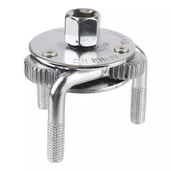 3-х челюстной 2-х позиционный регулируемый ключ для масляного фильтра, автомобильный инструмент, универсальный съемник гаечных ключей серебряный