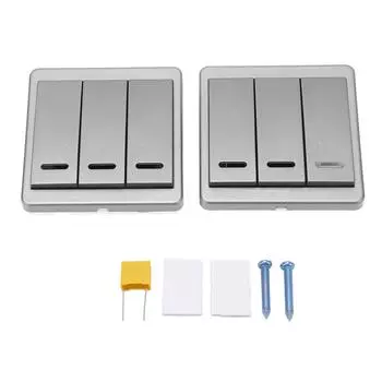 3-х канальный пульт дистанционного управления беспроводной интеллектуальный переключатель управления для спальни дома 170240 В