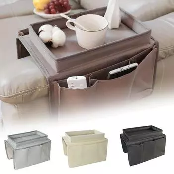 3-х карманная боковая подвесная сумка для хранения пульта дистанционного управления, сумка для отделки, сумка для хранения всякой всячины, сумка для подвешивания на стул сбоку 1pcs