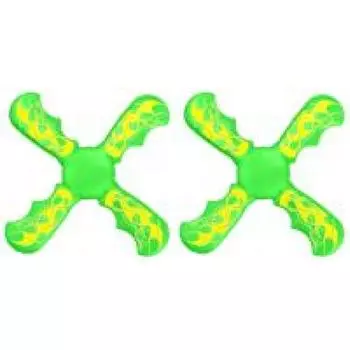 3-х лопастной бумеранг Игрушка-бумеранг с тремя лопастями Забавные игрушки для малышей (зеленый)