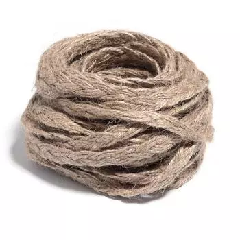 3-х прядная джутовая тесьма Пеньковая веревка Декоративные аксессуары для одежды Декоративные аксессуары Подарочная коробка Упаковка Ремесла Ткачество Width 0.5cm 10 yards/bag