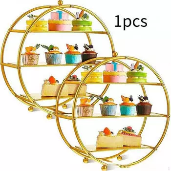3-х ярусная подставка для кексов, держатель для угощений, печенья, многослойный сервировочный поднос для торта для мероприятий