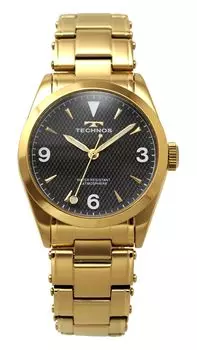 3-х ручные часы T9B89GB Gold [Technos] Мужские чёрный