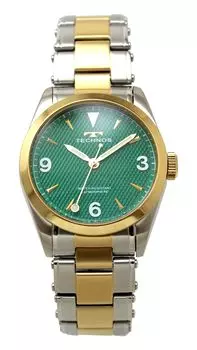 3-х ручные часы T9B89TM Gold [Technos] Мужские зелёный