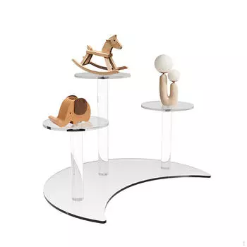 3-х уровневая акриловая подставка для кексов, подставка для десертной пекарни, серверный держатель для детского душа чистый