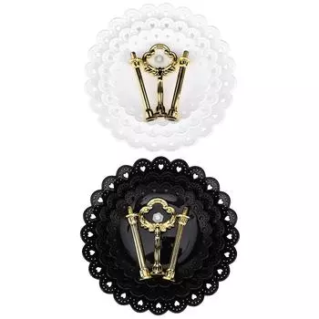 3-х уровневая стойка для фруктовых десертов, держатель для кексов, торта, дня рождения, свадьбы White