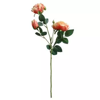 3-head Artificial Rose Bouquet Simulation Flower Bouquet Home Office Table Centerpiece Wedding Decor