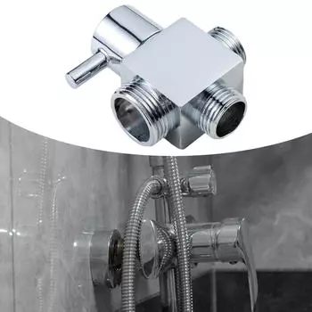 3-ходовой распределительный клапан, простая установка душевой стойки чёрный