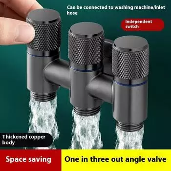 3-ходовой угловой клапан для душа, настенное крепление для унитаза, биде, распылитель для очистки воды, двухходовой распылитель для ванной комнаты, туалетные принадлежности