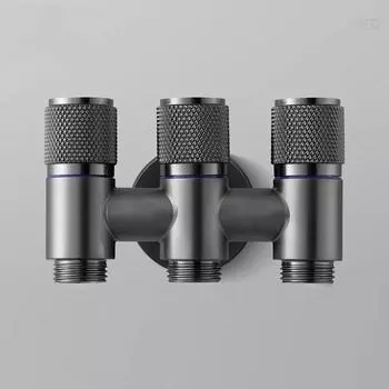 3-ходовой угловой клапан Передовая технология для стабильного управления потоком воды Многофункциональный распределительный клапан Аксессуары для ванной комнаты и туалета